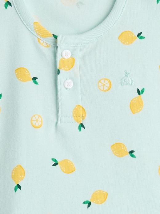 Image number 3 showing, Baby Ribbed Henley Two-Piece Outfit Set