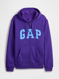 Relaxed Gap Logo Zip Hoodie