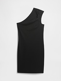 Ribbed One-Shoulder Mini Dress