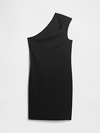 Ribbed One-Shoulder Mini Dress