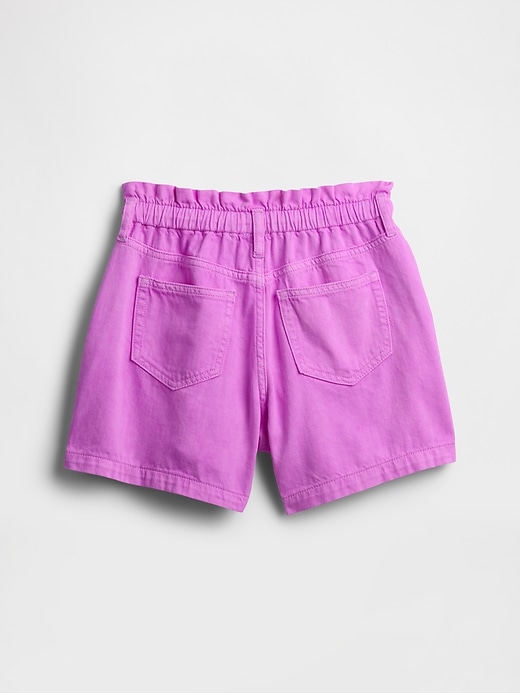 Image number 2 showing, Kids High Rise Relaxed Pull-On Denim Shorts