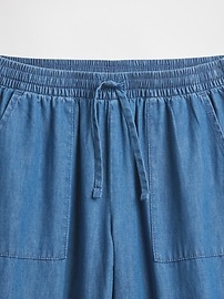 Kids Gauze Pull-On Wide-Leg Pants