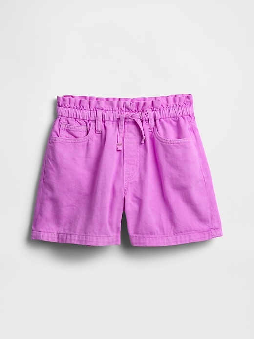 Image number 1 showing, Kids High Rise Relaxed Pull-On Denim Shorts