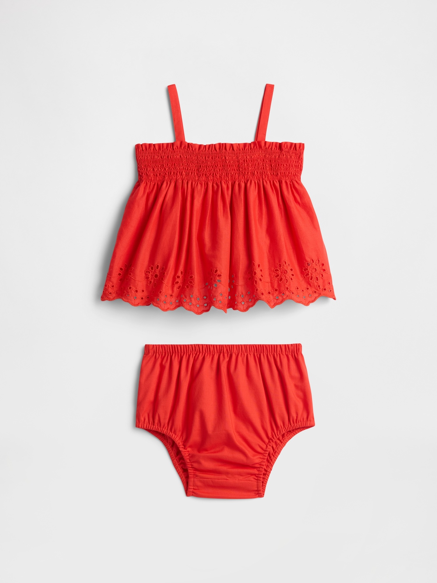 Baby Smocked Two-Piece Outfit Set