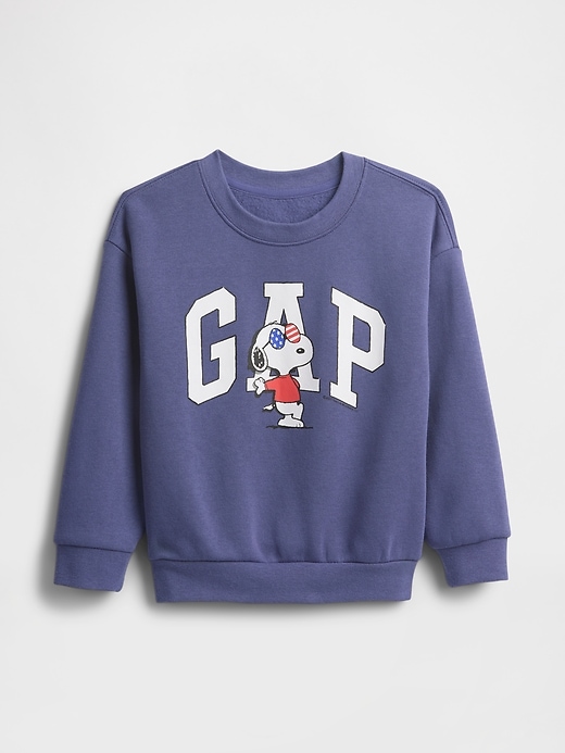 Image number 1 showing, babyGap &#124 Peanuts Relaxed Logo Sweatshirt
