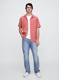 Linen-Blend Vacay Shirt in Standard Fit