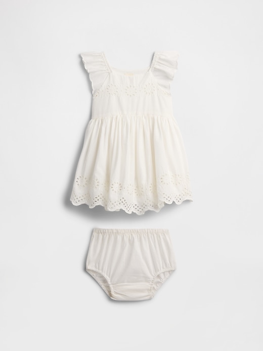 Image number 1 showing, Baby Eyelet Two-Piece Outfit Set