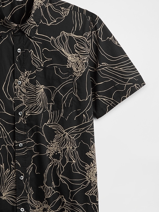 Image number 4 showing, Stretch Poplin Shirt in Standard Fit