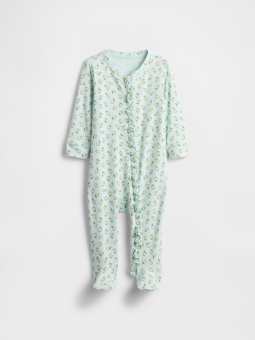 Image number 1 showing, Baby Print Two-Way Zip One-Piece