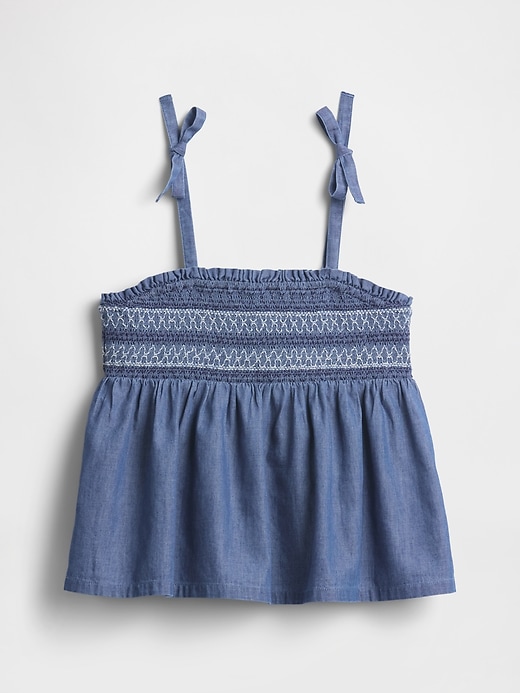 Image number 1 showing, Kids Smocked Peplum Top