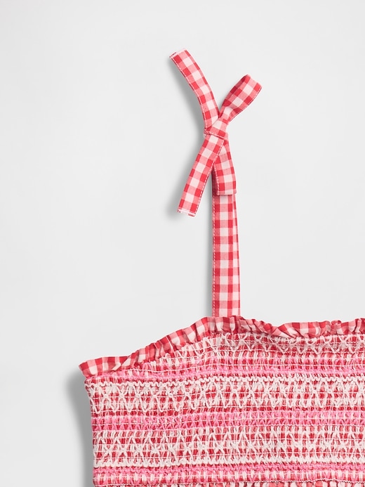 Image number 3 showing, Kids Smocked Peplum Top