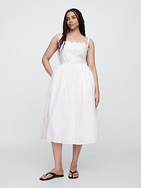 Eyelet Midi Dress