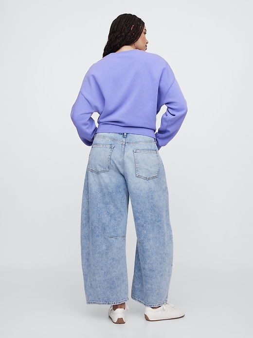 Image number 6 showing, Mid Rise Horseshoe Crop Jeans