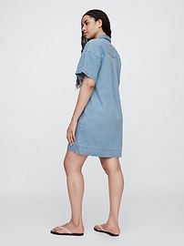 Oversized Denim Shirtdress