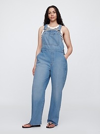Relaxed Denim Overalls