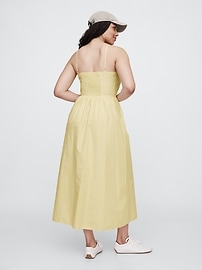 Print Scoopneck Midi Dress