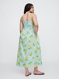Seersucker Stripe Midi Dress