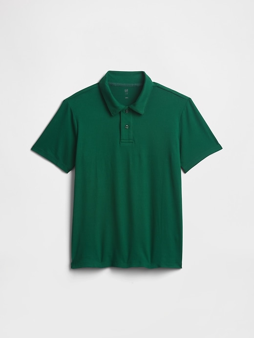Image number 1 showing, Kids GapFit Recycled Performance Polo Shirt