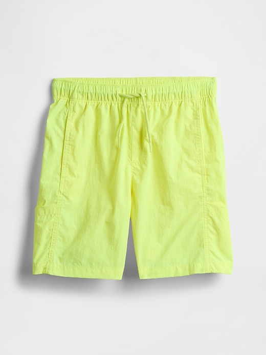 Image number 1 showing, Kids Relaxed Pull-On Hybrid Cargo Shorts