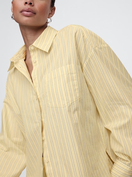Image number 4 showing, Oversized Shirt in Poplin