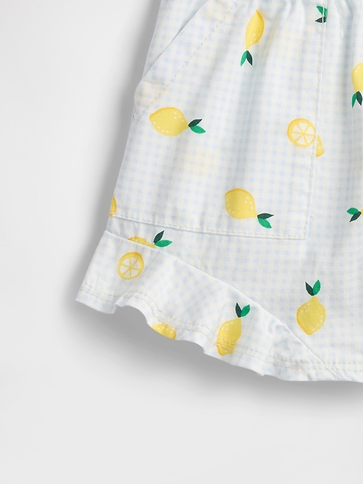 Image number 3 showing, babyGap Chambray Ruffle Pull-On Shorts