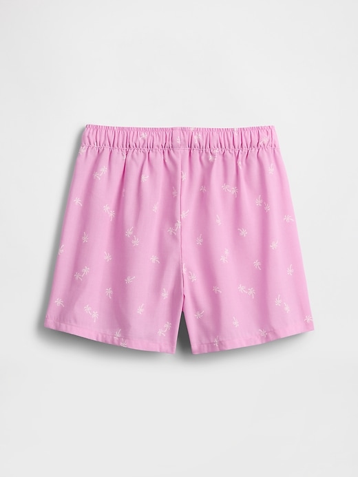 Image number 2 showing, Kids Pull-On Poplin PJ Shorts