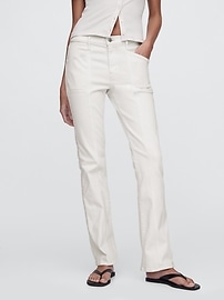 Mid Rise Baby Boot Jeans
