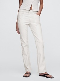 Mid Rise Baby Boot Jeans