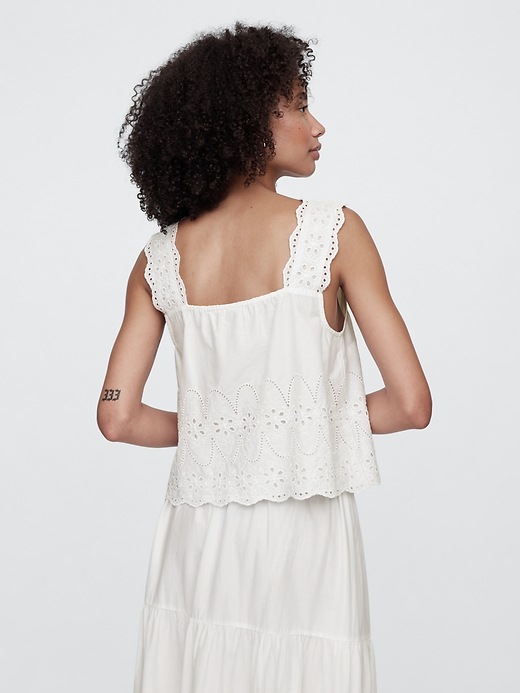 Eyelet Apron Top