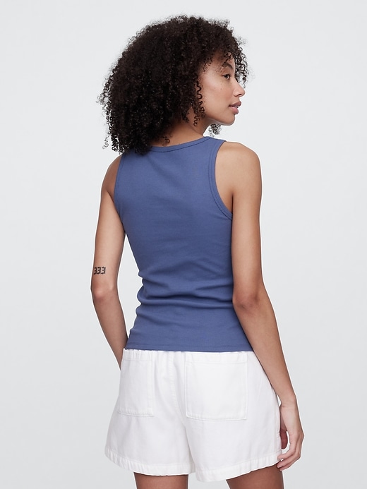 Image number 2 showing, Ribbed Scoopneck Tank Top