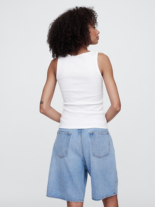 Image number 2 showing, Ribbed Scoopneck Tank Top