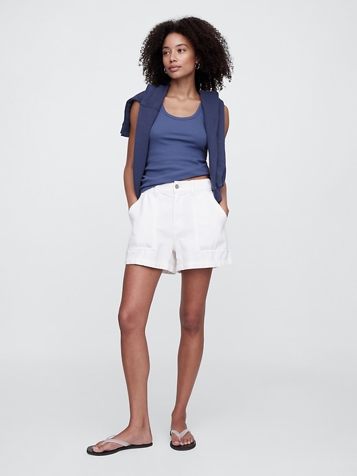 Image number 3 showing, Ribbed Scoopneck Tank Top