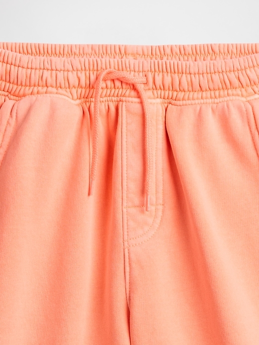 Image number 3 showing, Kids Washed-Fleece Pull-On Shorts