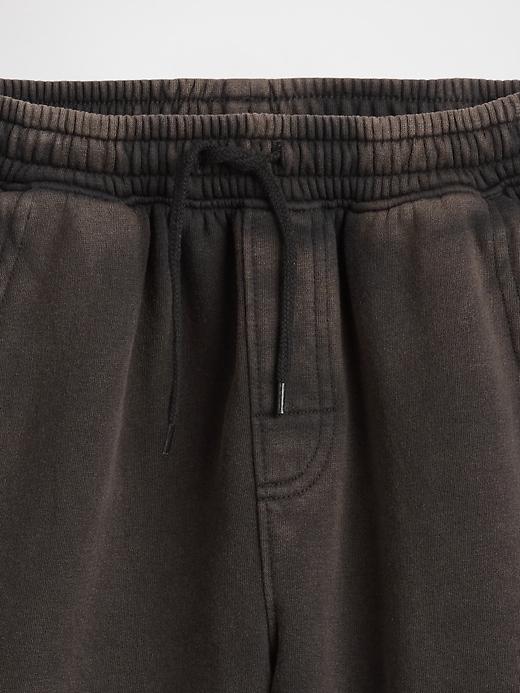 Image number 3 showing, Kids Washed-Fleece Pull-On Shorts
