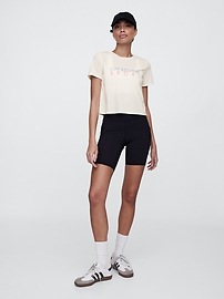 GapFit Brushed Jersey Cropped T-Shirt