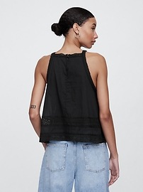 High Neck Lace Top