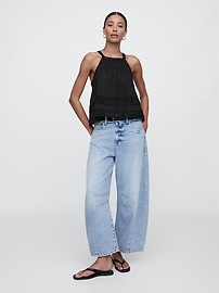 High Neck Lace Top