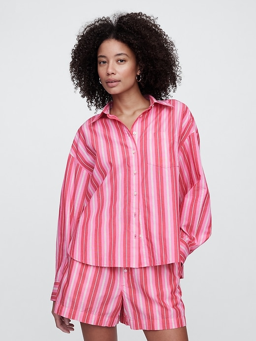 Image number 1 showing, Oversized Shirt in Poplin