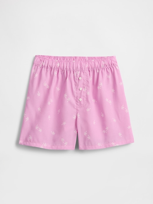 Image number 1 showing, Kids Pull-On Poplin PJ Shorts