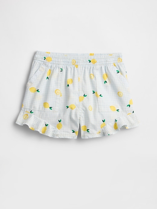 Image number 1 showing, babyGap Chambray Ruffle Pull-On Shorts