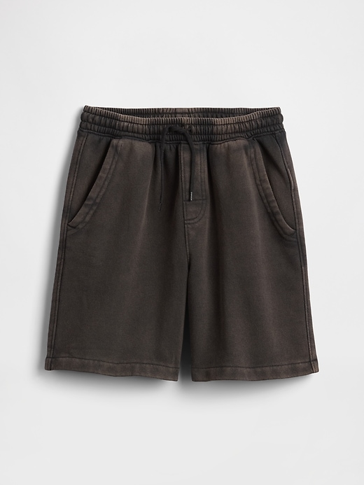 Image number 1 showing, Kids Washed-Fleece Pull-On Shorts