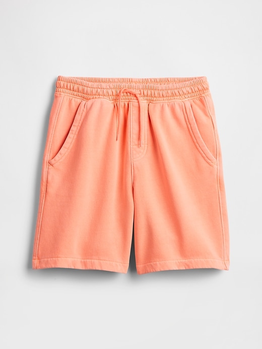 Image number 1 showing, Kids Washed-Fleece Pull-On Shorts