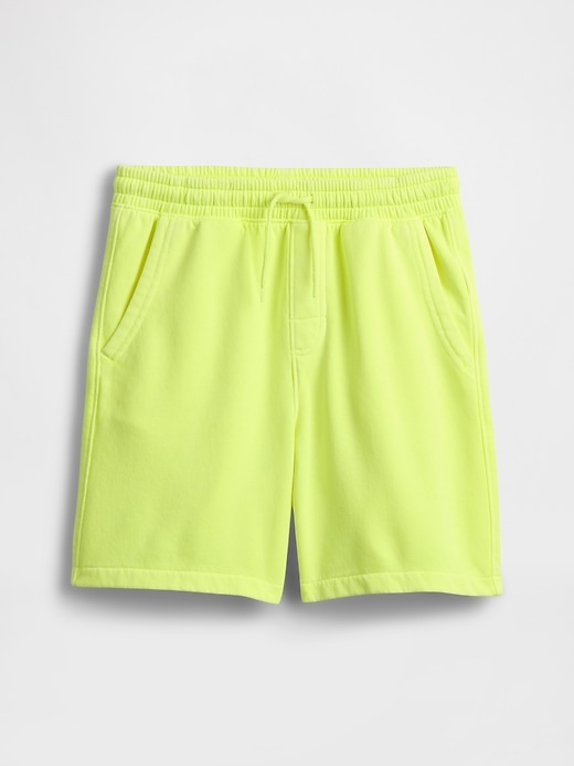 Image number 1 showing, Kids Washed-Fleece Pull-On Shorts