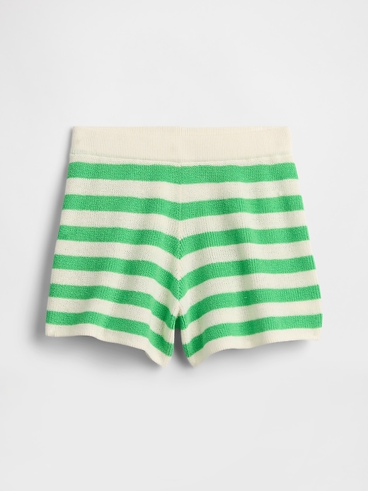 Image number 1 showing, Kids Relaxed Pull-On Stripe Sweater Shorts