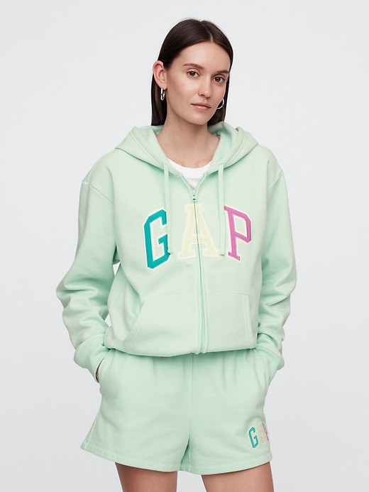 Image number 1 showing, Relaxed Gap Logo Zip Hoodie