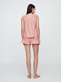 Poplin Ruffle PJ Shorts