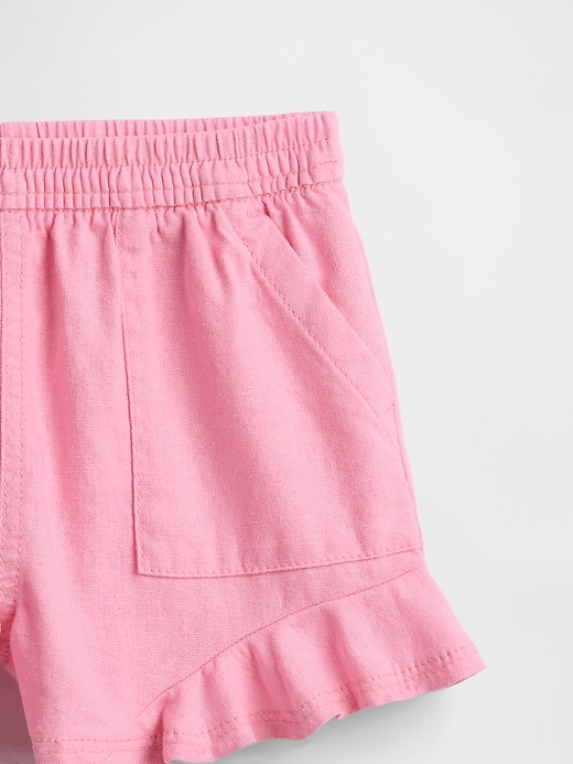 Image number 3 showing, babyGap Chambray Ruffle Pull-On Shorts