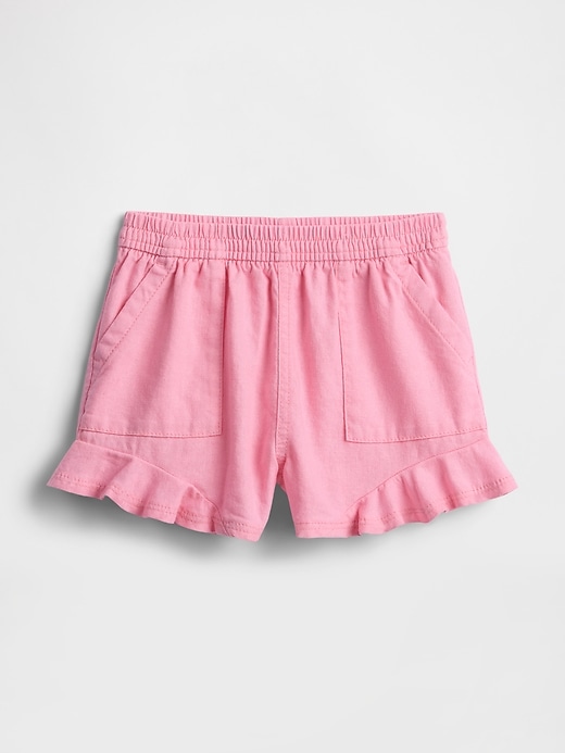 Image number 1 showing, babyGap Chambray Ruffle Pull-On Shorts