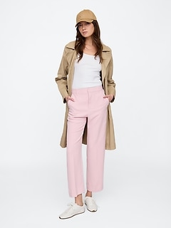 パンツ A FERRETTI Women Straight Pants J030316190178 Pink Alberta Ferretti Straight Leg Satin Pants In Pink - 42% Off