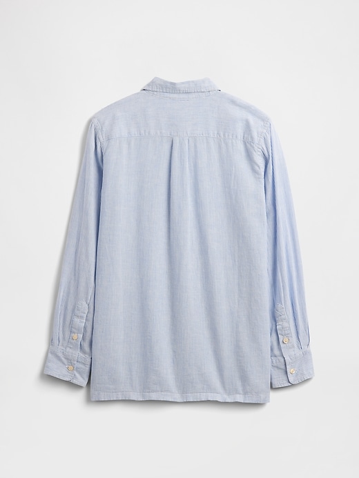Image number 2 showing, Kids Linen-Blend Shirt